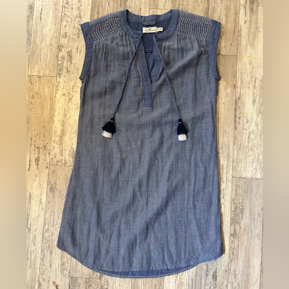 Vineyard Vines Blue Striped Tunic Dress